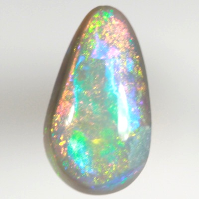 SOLID SEMI BLACK OPAL 5/5 Neon gold and green over sparkling red and blue RARE!